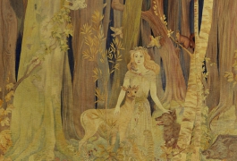 La Fée des bois (détail), d'après Antoine Jorrand, Manufacture Crocq-Jorrand, 1909.